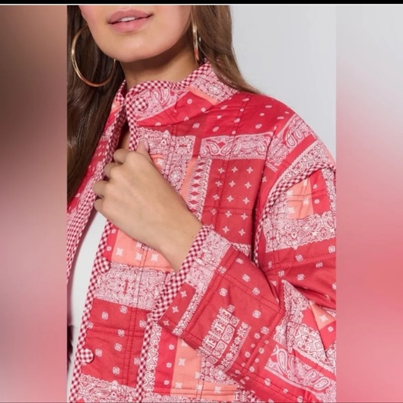 NWT & Merci Julie Jacket-Red Bandana
 size Medium - Picture 2 of 12